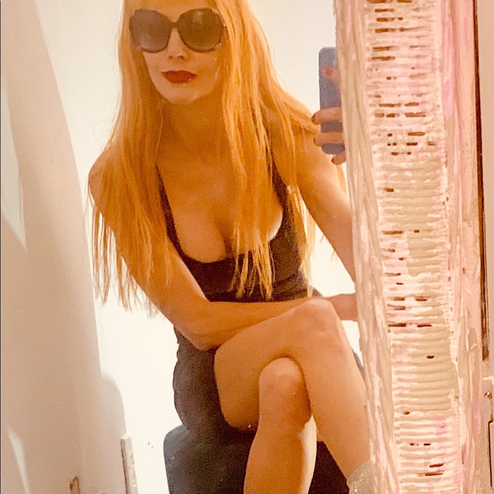 Blk Lycra sexy simple dress